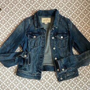 Anthropologie Dark Denim Jacket